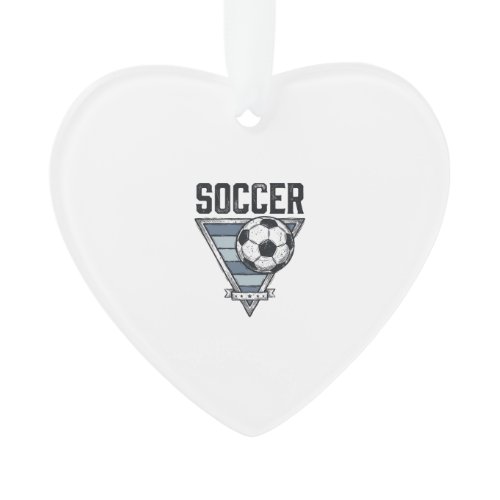 Vintage Soccer Ball Triangle Badge Shirt Design (2 Ornament