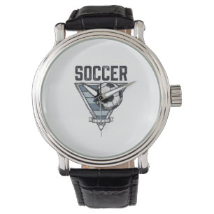Vintage Soccer Ball Triangle Badge Shirt Design (2 Watch