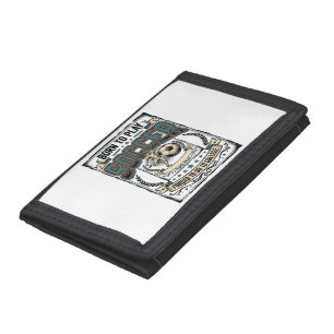 Vintage Soccer Born To Play College Shirt Design_1 Trifold Wallet
