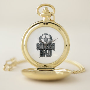Vintage Soccer Dad Bold Engraving Shirt Design_1 Pocket Watch