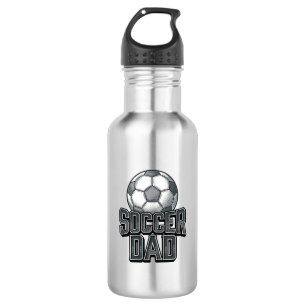 Vintage Soccer Dad Bold Engraving Shirt Design_1 Stainless Steel Water Bottle