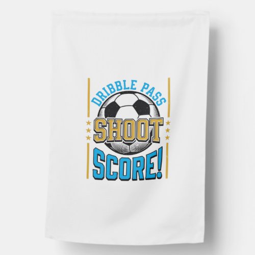 Vintage Soccer Dribble Pass Shoot Score Shirt Desi House Flag