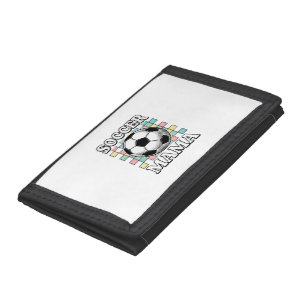 Vintage Soccer Mama Engraving Shirt Design_1 Trifold Wallet