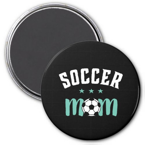 Vintage Soccer Mom Proud Mother Sports Player Magnet