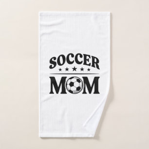 Vintage Soccer Mom Shirt Vector Design_1 Hand Towel