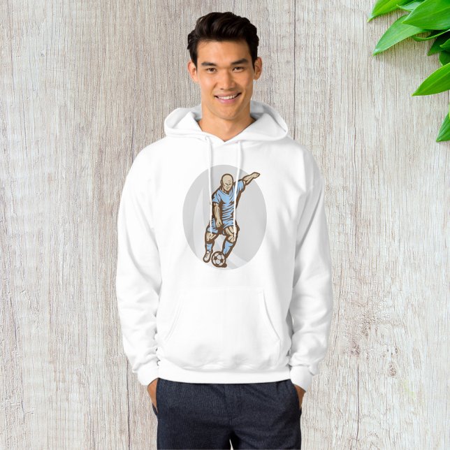 Vintage Soccer Player Illustration Retro Football  Hoodie (Creator Uploaded)