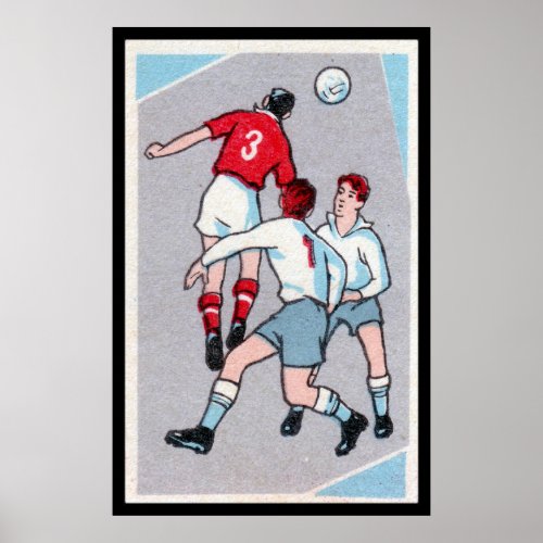 Vintage Soccer Print