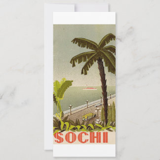 Vintage Sochi Marine Station Fine Art Travel Invitation