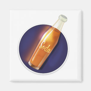 Vintage Soda Drink Metal Print Magnet