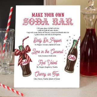 Vintage Soda Pop Cola Bottle Soda Bar Pedestal Sign