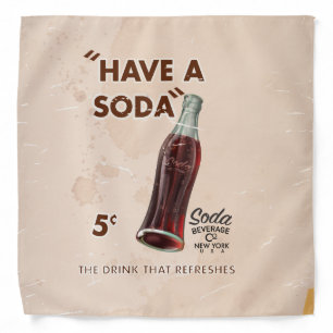 Vintage Soda Poster Bandana