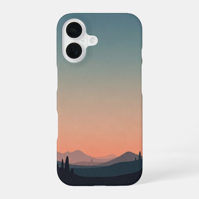 Vintage Soft Horizon iPhone Case (Back)