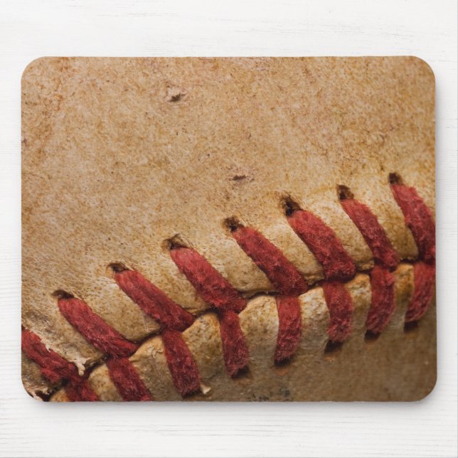 Vintage Softball Close-Up Customized Template Mouse Pad (Front)