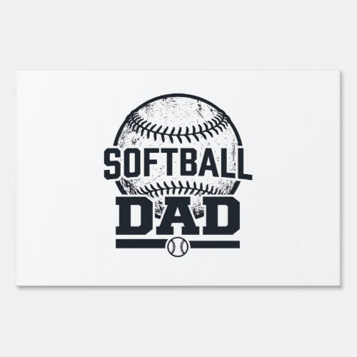 Vintage Softball Dad Vector T-Shirt Design_1 Sign