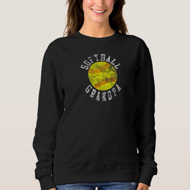 Vintage Softball Grandpa Sweatshirt (Front)