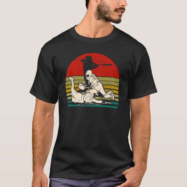 Vintage Softball Pitcher Catcher T-Shirt (Front)