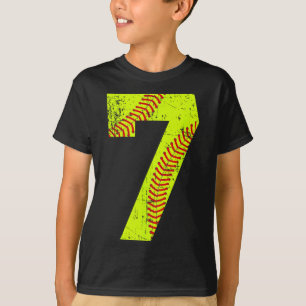 Vintage Softll 7 Jersey Number T-Shirt