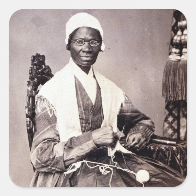 Vintage Sojourner Truth Portrait Square Sticker (Front)