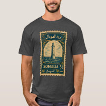 Vintage Somalia Postage Stamp T-Shirt