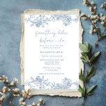 Vintage Something Blue Before I Do Bridal Shower  Invitation<br><div class="desc">More Pretty Bridal Shower Invitations in the Little Bayleigh Store!</div>