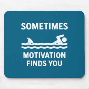 Vintage Sometimes Motivation Finds You Tee - Funny Mouse Pad