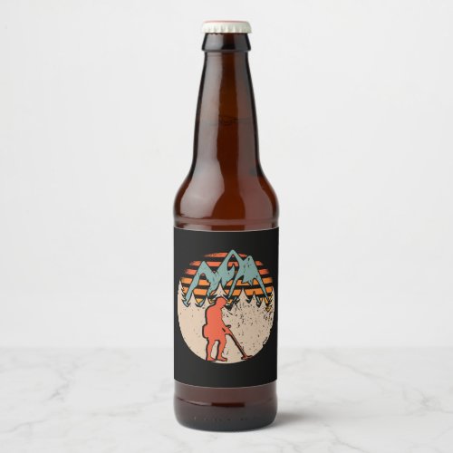 Vintage Sondeln Metal Detectorist Beer Bottle Label