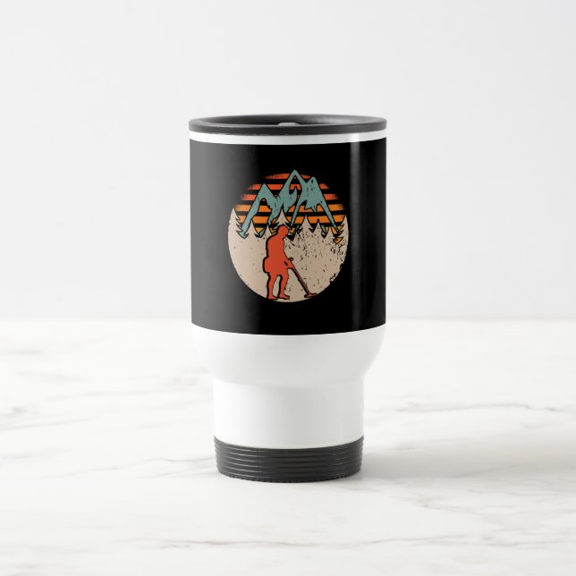 Vintage Sondeln Metal Detectorist Travel Mug (Center)