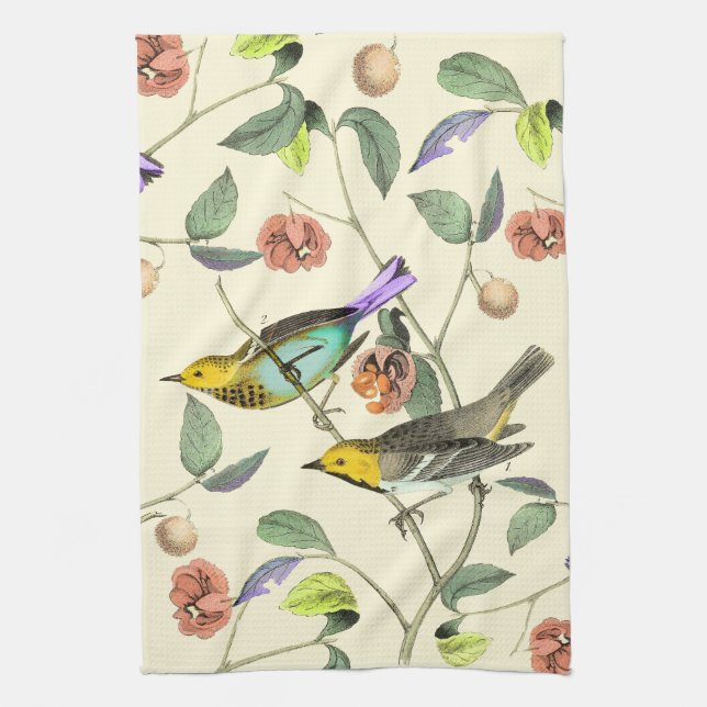 Vintage Songbird Towel (Vertical)