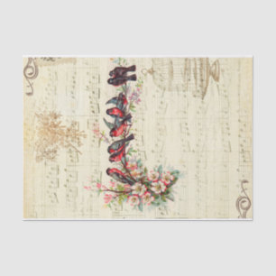 Vintage Songbirds Tissue Paper