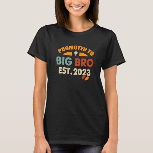 Vintage Soon To Be Bro 2023 Promoted To Big Brothe T_Shirt