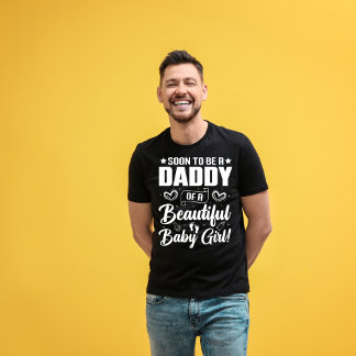 Vintage Soon-to-Be Daddy of a Beautiful Baby Girl T-Shirt