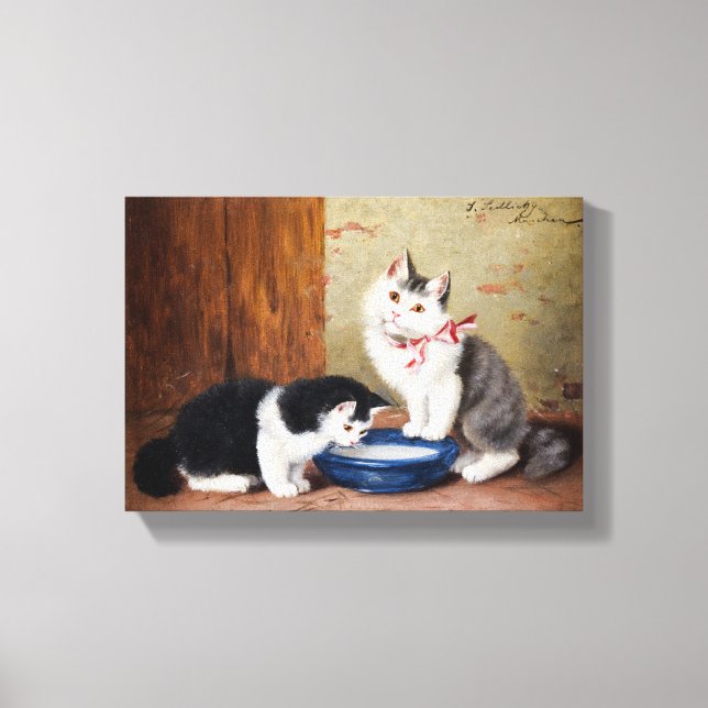Vintage Sophie Sperlich Kitten  Canvas Print (Front)