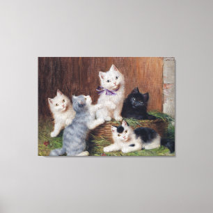 Vintage Sophie Sperlich Kittens Canvas Print