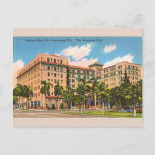 Vintage Soreno Hotel St. Petersburg FL Postcard