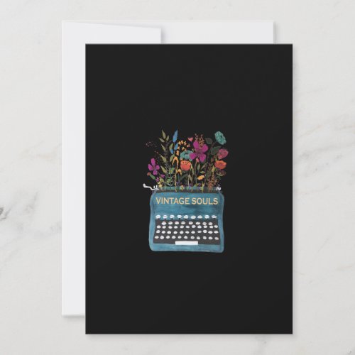 Vintage Soul Typewriter Sublimation Thank You Card