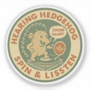 Vintage Sound Sharp Audiology DJ Sticker