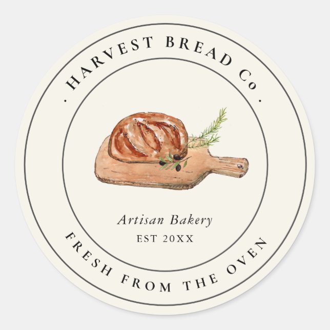 Vintage Sourdough Bread bakery Label (Front)