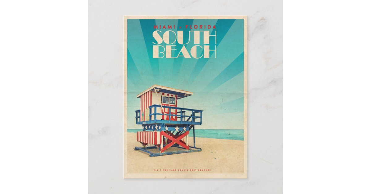 Vintage Miami Beach Florida Postcard