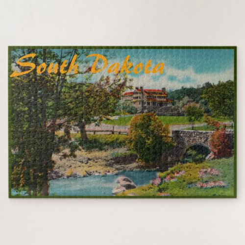 Vintage South Dakota Large Puzzle
