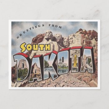 Vintage South Dakota Postcard by archemedes at Zazzle