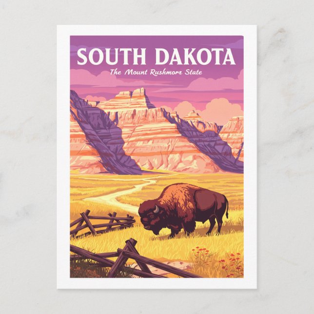 Vintage South Dakota Postcard (Front)