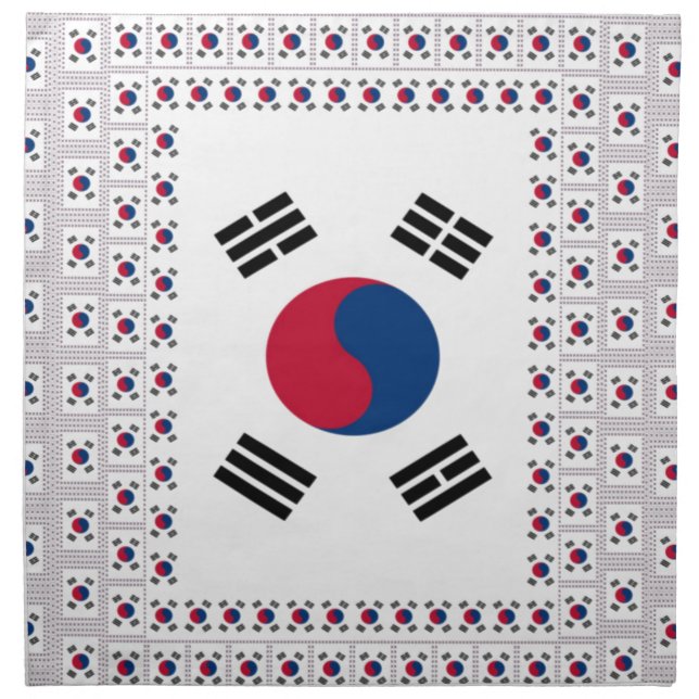 Vintage South Korea Cloth Napkin (Front)