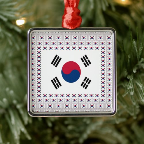 Vintage South Korea Metal Ornament