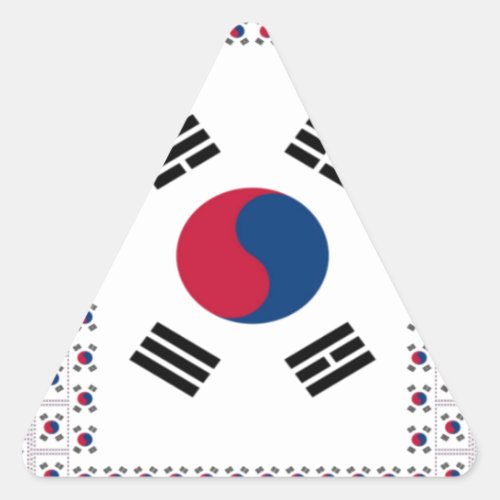 Vintage South Korea Triangle Sticker