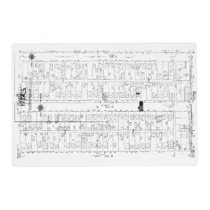 Vintage South Los Angeles Map Laminated Placemat