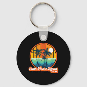Vintage South Padre Island Texas Summer 90s Beach Keychain