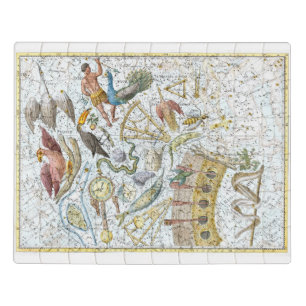Vintage Southern Sky Constellations Celestial Map Jigsaw Puzzle