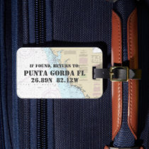 Vintage Southwest Florida Nautical Luggage Tag