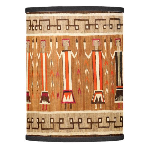 Vintage Southwestern Art Navajo Yei Frieze Pattern Lamp Shade