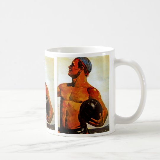 Vintage Soviet Hunk Coffee Mug